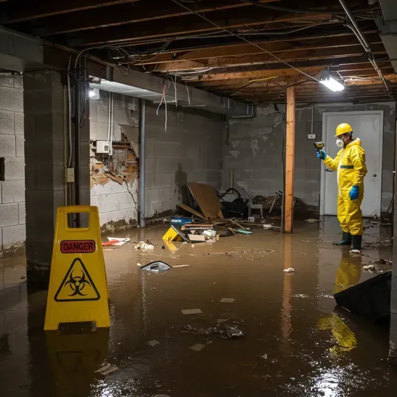 Flooded Basement Electrical Hazard in Mora, NM Property